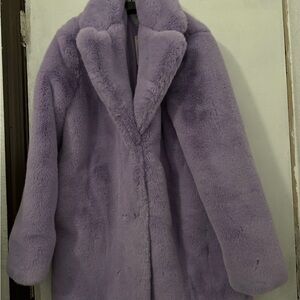 Lavender Faux Fur Coat